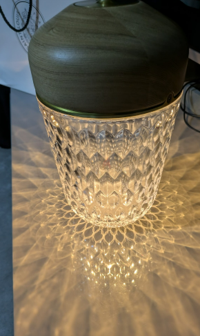 Table crystall lamp