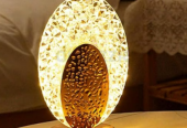 Oval Crystal LED Table Lamp