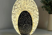 Oval Crystal LED Table Lamp