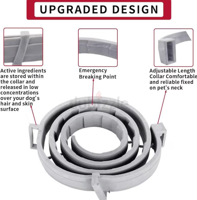 300 – Jmxus Flea and Tick Collar for Dogs, Flea and Tick Prevention for Dog, 27 Inch, 8 Month