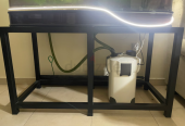 Aquarium stand with canister filter