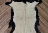 Unique Coat-hide100% Real Premium, Goat Skin Rug, Throw, Soft Hair-On Leather Rug Material