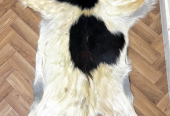 Unique Coat-hide100% Real Premium, Goat Skin Rug, Throw, Soft Hair-On Leather Rug Material