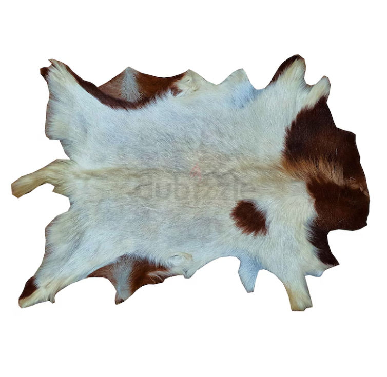 Unique Coat-hide100% Real Premium, Goat Skin Rug, Throw, Soft Hair-On Leather Rug Material