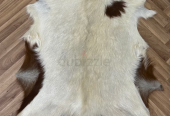 Unique Coat-hide100% Real Premium, Goat Skin Rug, Throw, Soft Hair-On Leather Rug Material