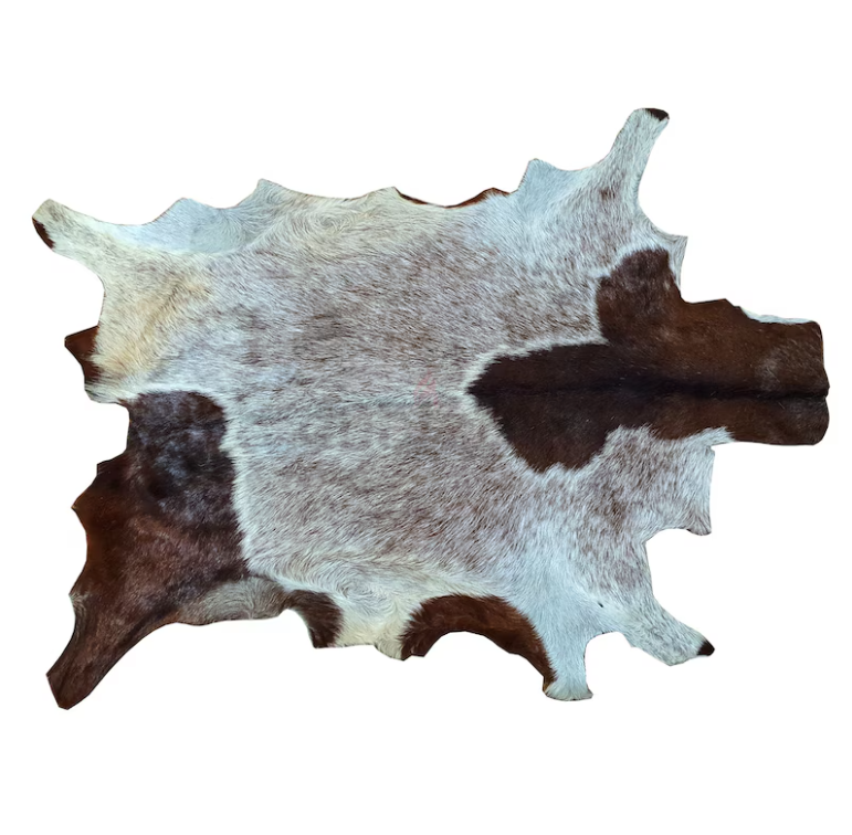 Unique Coat-hide100% Real Premium, Goat Skin Rug, Throw, Soft Hair-On Leather Rug Material