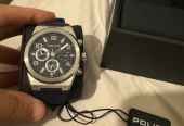 Police watch, bag, wallet