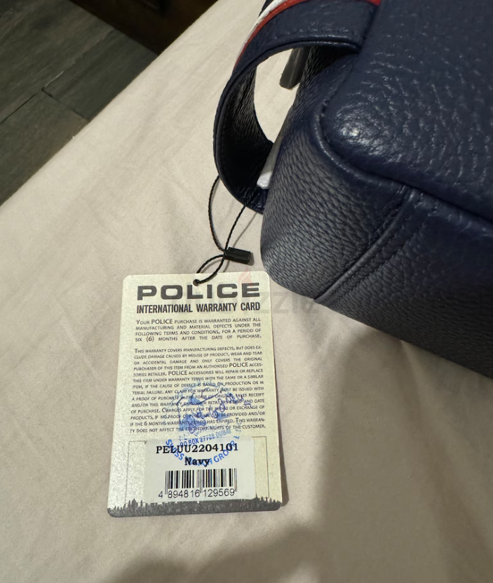 Police watch, bag, wallet