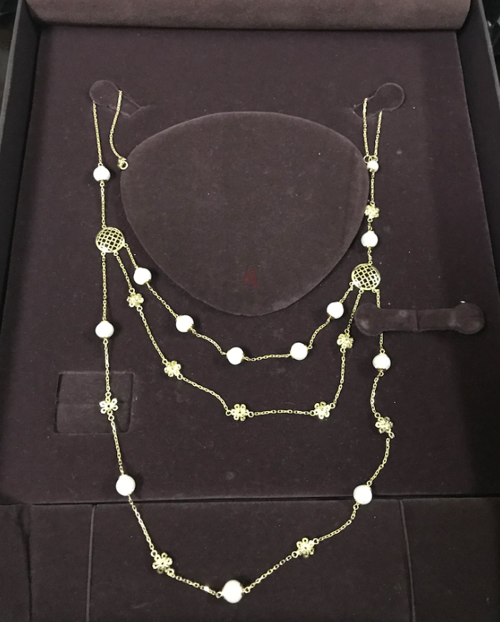 18k gold necklace