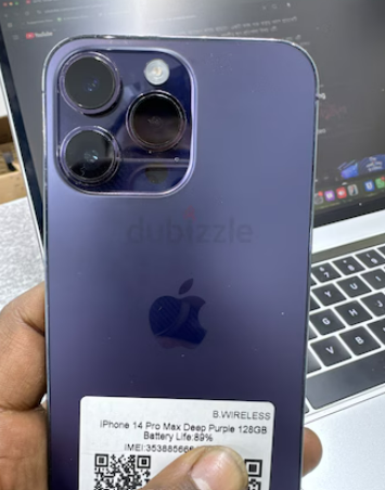 iPhone 14 Pro Max Deep purple 128 GB. eSIM USA