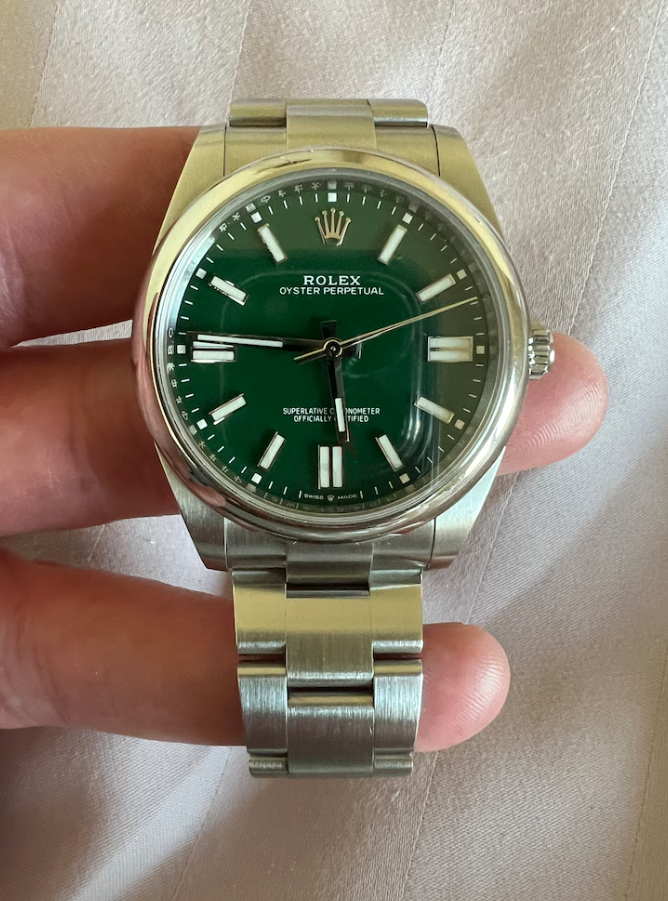 Rolex Oyester Perpetual 41mm Green Dial