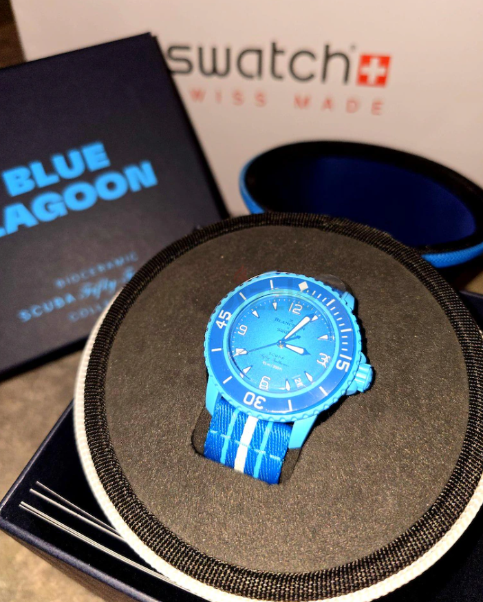 SWATCH X BLANCPAIN BLUE LAGOON NEW