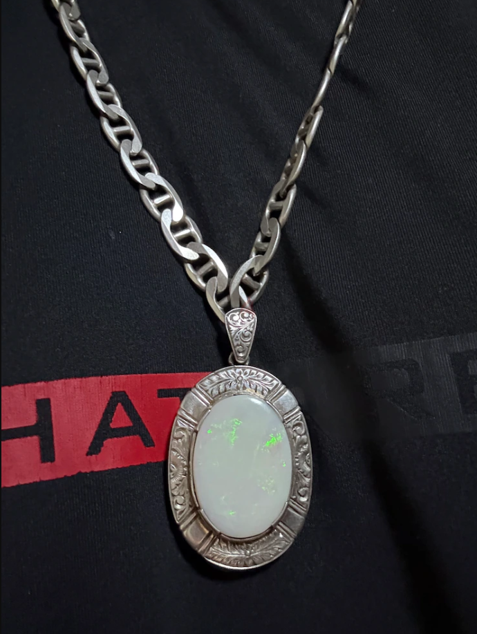 Australia opeal with complete change silver 9 tola