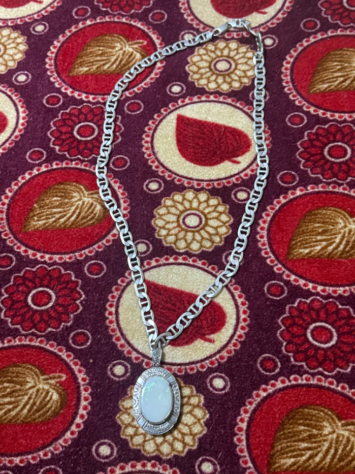 Australia opeal with complete change silver 9 tola