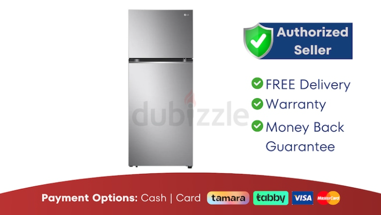 LG 395L Smart Inverter Top Mount Refrigerator ● New | Warranty | FREE Delivery | ADB8997
