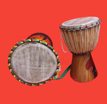 Beautiful brand new African drums set of 2pcs for sale