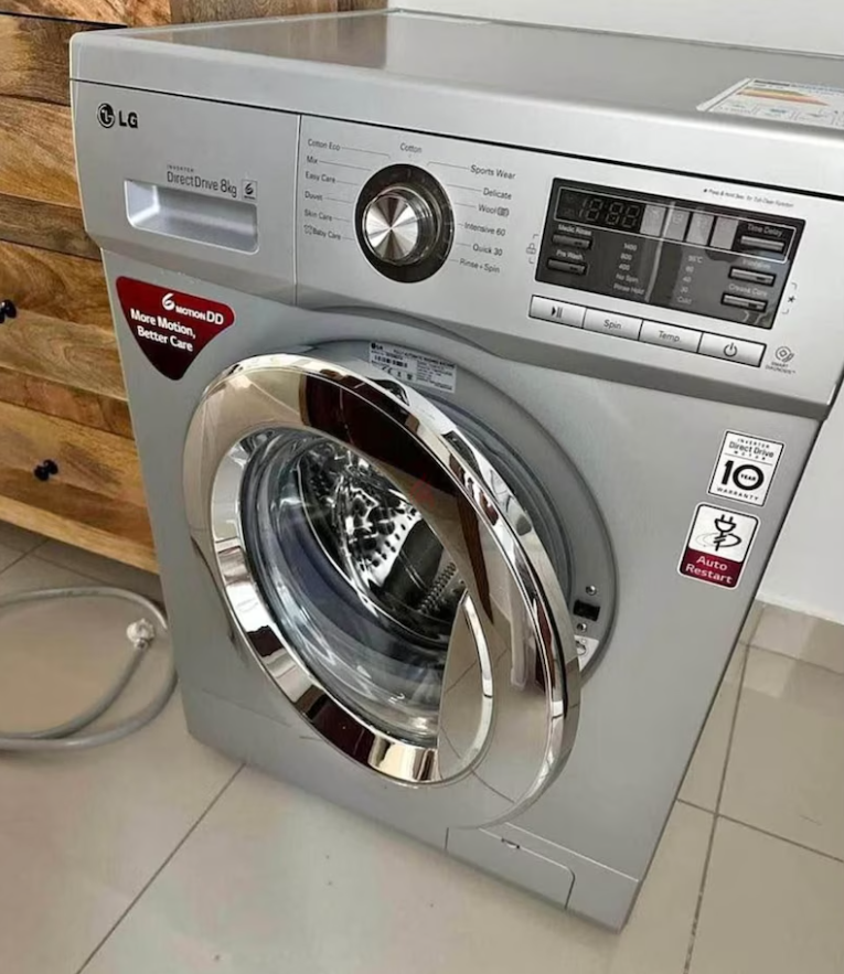 8kg new model (sound-less) FREE DELIVERY fully automatic lg washing machine for sale