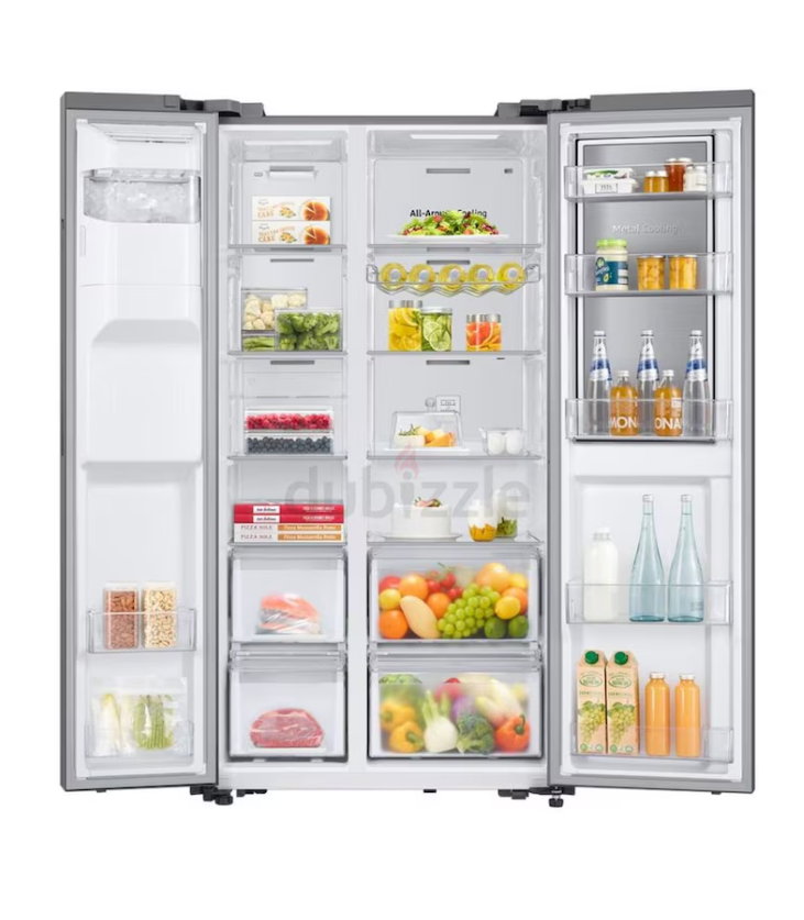 Brand New Samsung 650 Liter Side By Side Inverter 3 Doors Refrigerator RH65DG54R3S9AE
