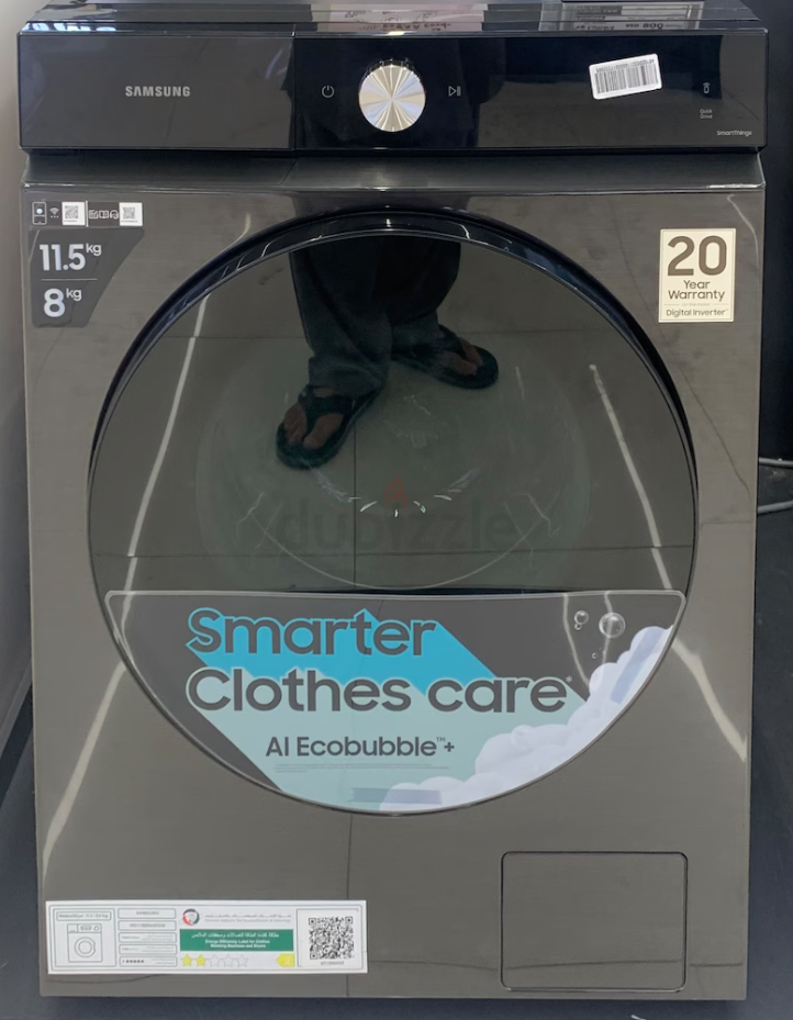 Brand New Samsung 11.5/8 kg Washer Dryer Combo Washing Machine Eco bubble Wash WD11BB904DGHG