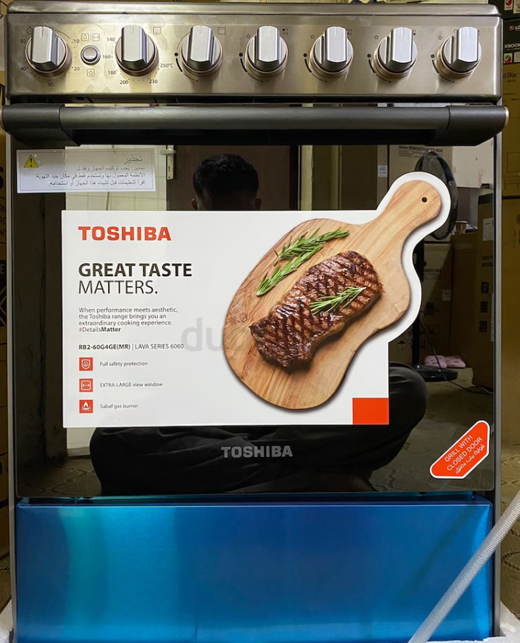 Brand New Toshiba 60×60 4 Burner Heavy Duty Cast Iron Cooking Range