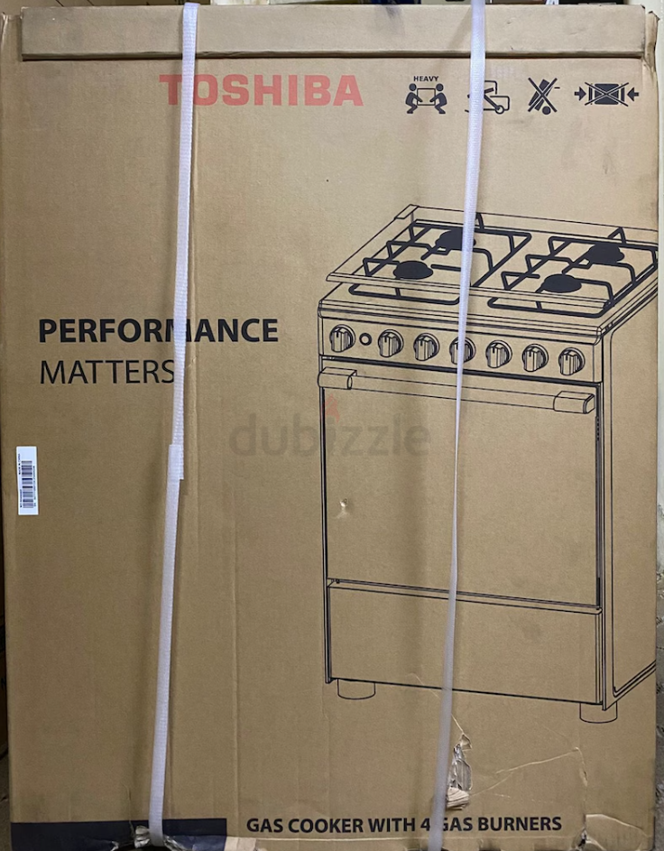 Brand New Toshiba 60×60 4 Burner Heavy Duty Cast Iron Cooking Range