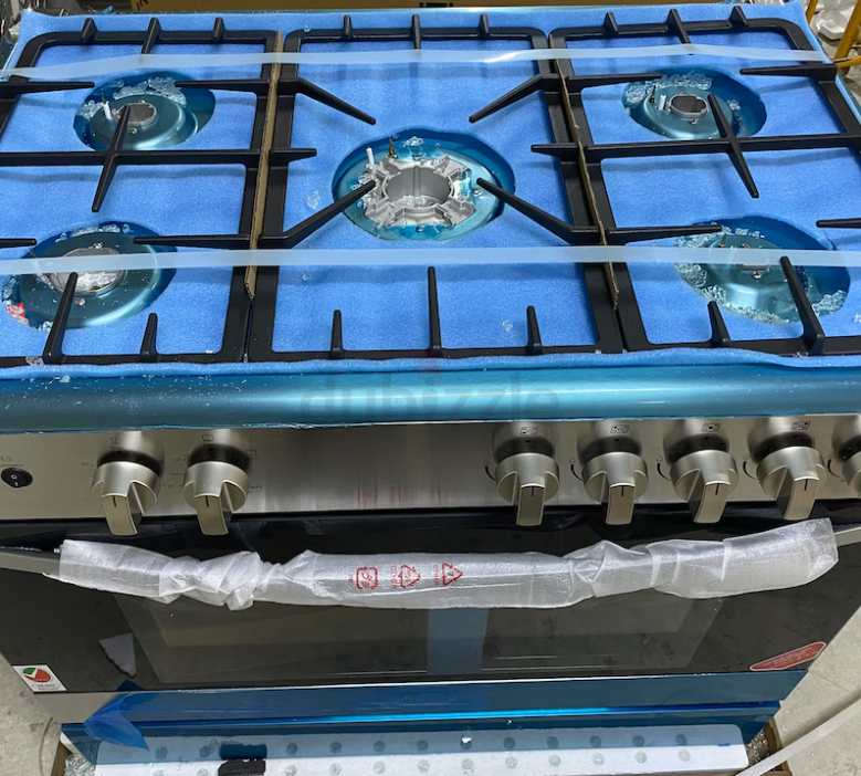 Brand New Lg 5 Burner Gas Cooker 90 x 60 cm FA415RMA Black/Silver