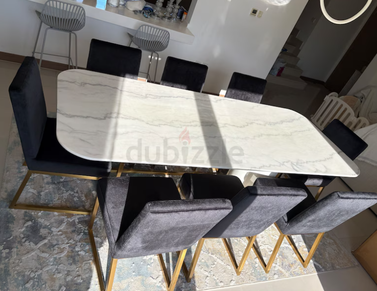 Marble Table 8 seats