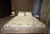 Elegant Wooden Double Bed with Mattress