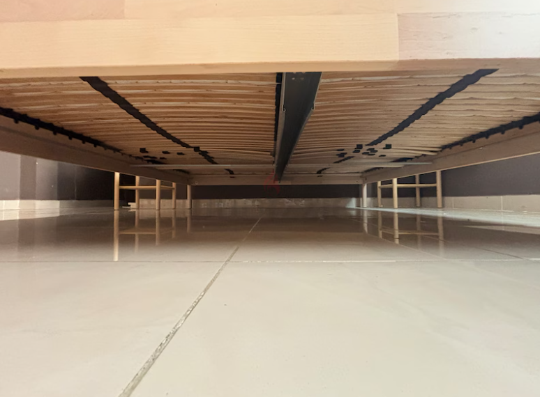 Elegant Wooden Double Bed with Mattress