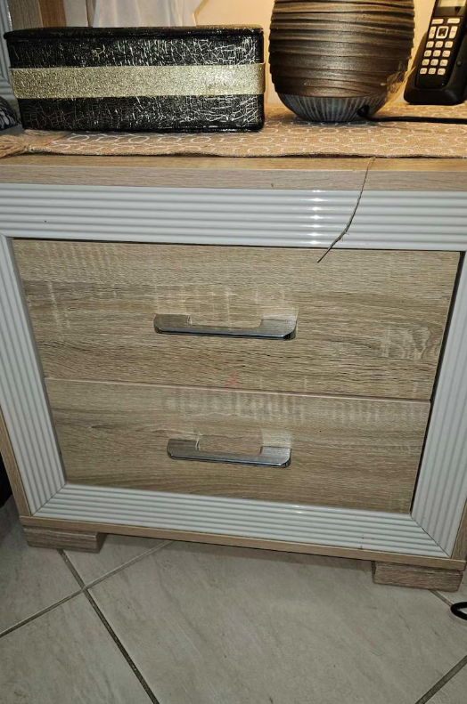 King size bed with wardrobes full set home center