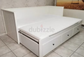 Ikea hemnes daybed with 3 underneath storage drawers and with 2 brand new mattresses