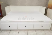 Ikea hemnes daybed with 3 underneath storage drawers and with 2 brand new mattresses