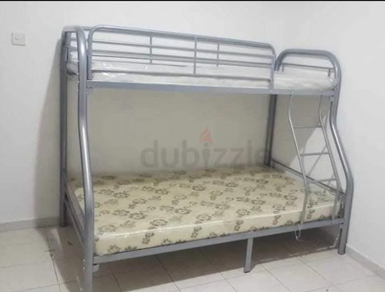 New family stell bunker bed with medical mattress for sale