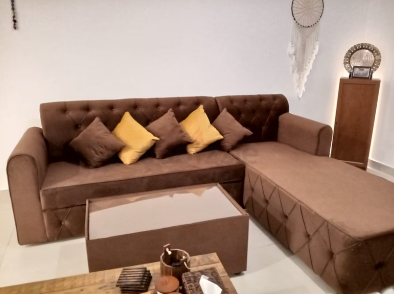 L – shape brand new sofa for sale with table