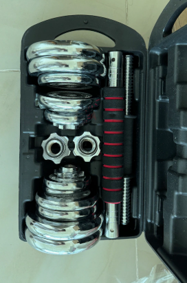 Chrome dumbbells