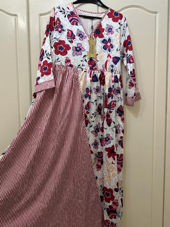 فستان راقي للسيدات واسع ويصلح للحوامل جديد