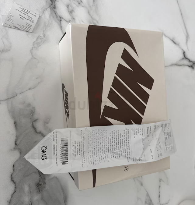 Jordan Travis scott Velvet Brown with receipts