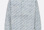 Dior ,Overshirt, Blue and Whiteو Oblique Kasuri Cotton Denim