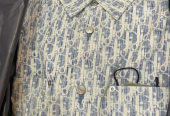 Dior ,Overshirt, Blue and Whiteو Oblique Kasuri Cotton Denim