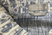 Dior ,Overshirt, Blue and Whiteو Oblique Kasuri Cotton Denim