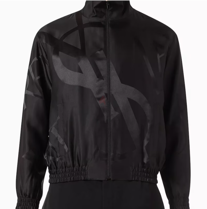 SAINT LAURENT Cassandre Teddy Jacket in Silk-twill Made in Italy