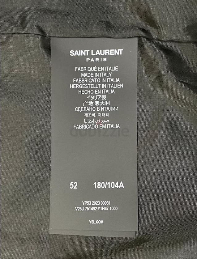 SAINT LAURENT Cassandre Teddy Jacket in Silk-twill Made in Italy
