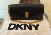 DKNY bag 2024 model – black gray monogram