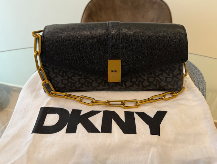 DKNY bag 2024 model – black gray monogram