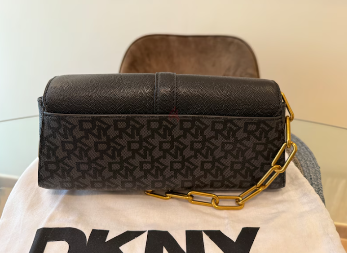 DKNY bag 2024 model – black gray monogram