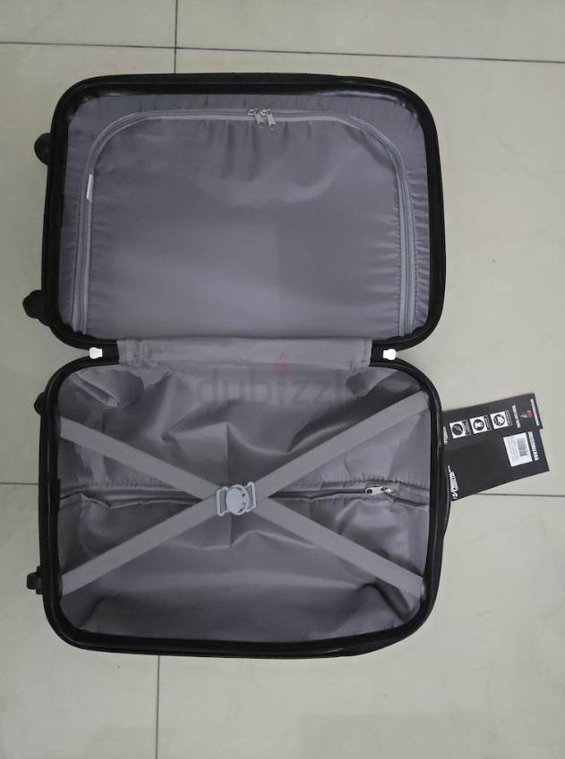 Princess Traveller With Soft Pocket Abs Suitcase Cabin Small Size 20Inch Black