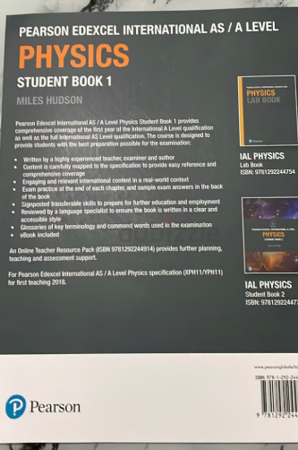 Pearson Edexcel Physics Student Book 1