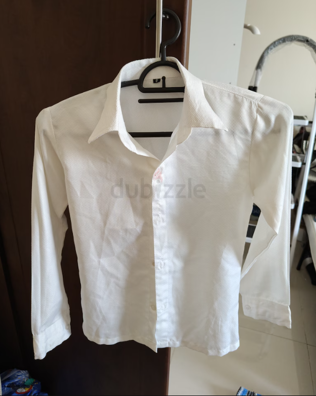 White shirt for kids Aed 10