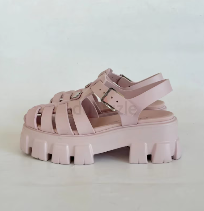 Authentic Prada Monolith Sandals