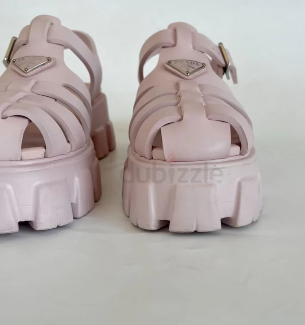 Authentic Prada Monolith Sandals